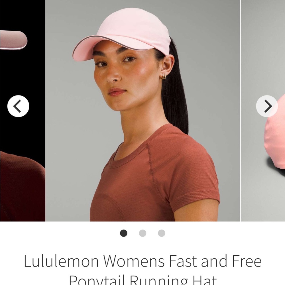 Lululemon Athletica Dew Pink Fast and Free Run Hat *Wohven Air* L/XL NWT